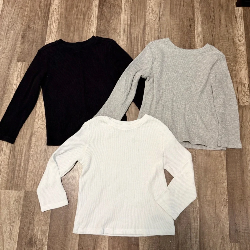 Old Navy Thermal Waffle Long Sleeve Shirt Set,‎ Size 5T